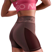 Nike pantalones y mallas cortas fitness mujer DRI-FIT PRO SCULPT MARRON 03