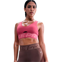 Nike pantalones y mallas cortas fitness mujer DRI-FIT PRO SCULPT MARRON vista detalle
