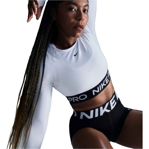 Nike pantalones y mallas cortas fitness mujer DRI-FIT PRO SCULPT NEGRO