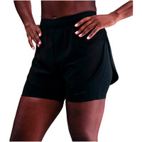 Nike pantalones y mallas cortas fitness mujer DRI-FIT UNIVIVERSA 2IN1 NEGRO vista frontal
