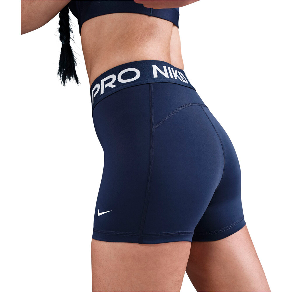 Nike pantalones y mallas cortas fitness mujer PRO 365 AZUL 03