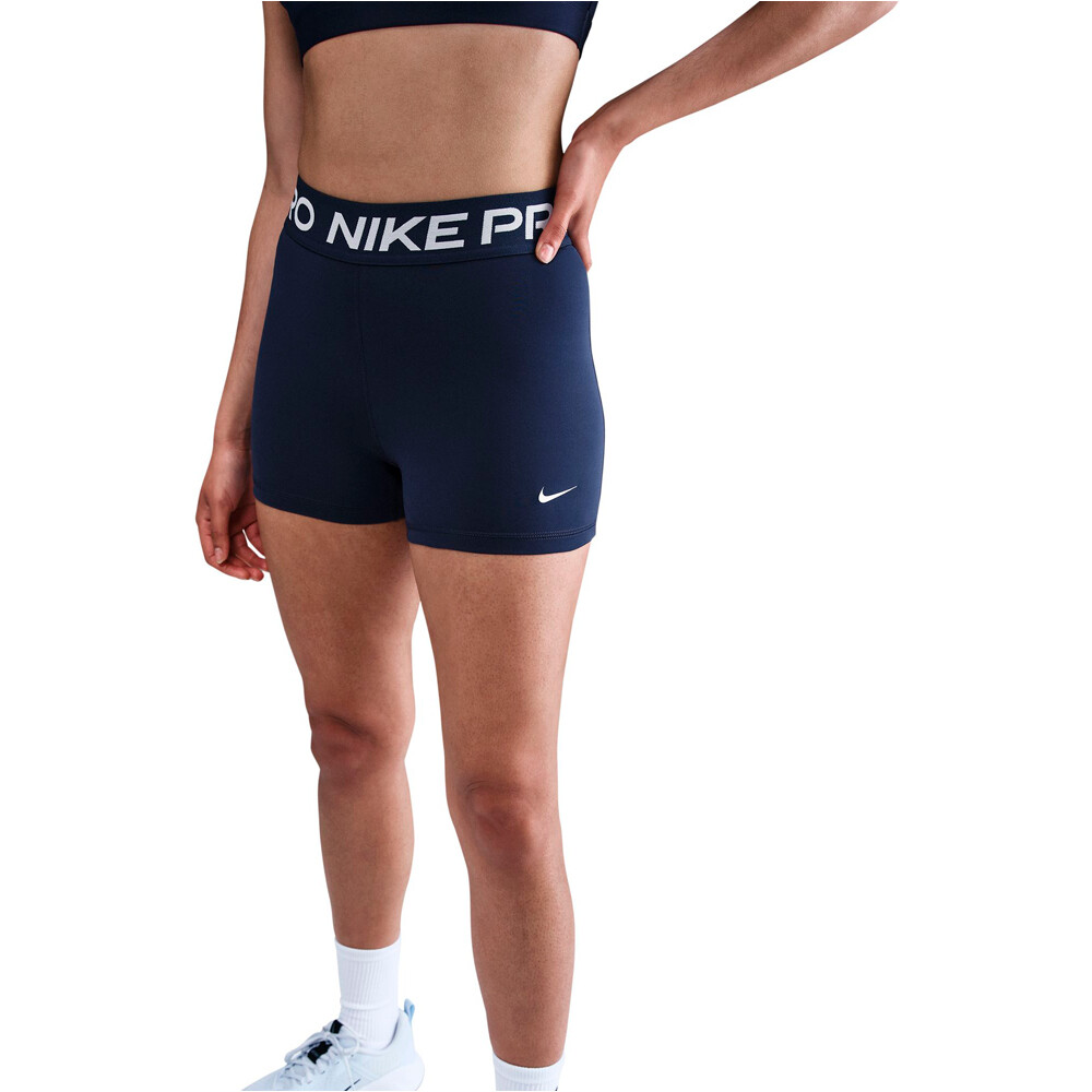 Nike pantalones y mallas cortas fitness mujer PRO 365 AZUL vista detalle
