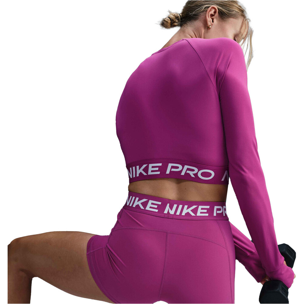 Nike pantalones y mallas cortas fitness mujer PRO 365 MORADO 03