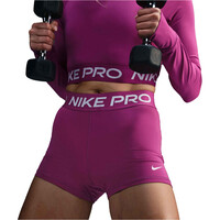 Nike pantalones y mallas cortas fitness mujer PRO 365 MORADO vista frontal