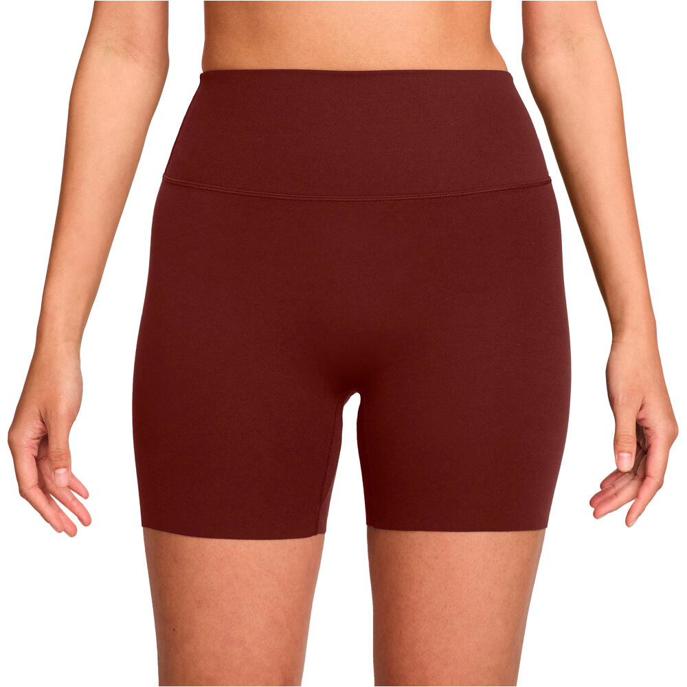 Nike pantalones y mallas cortas fitness mujer W NK DF ZENVY HR 5IN SHRT USEM NEGRO vista frontal
