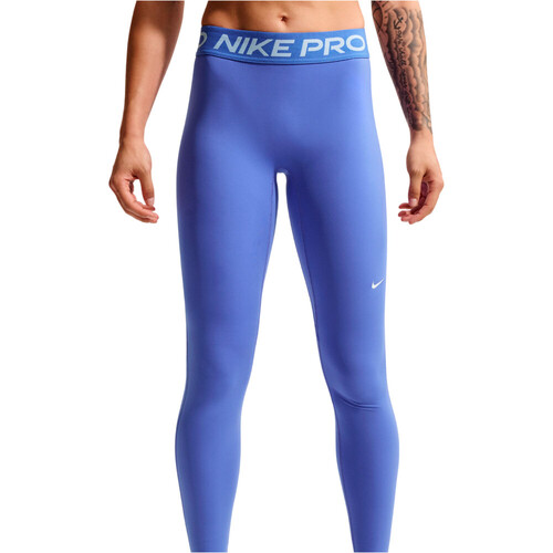 Nike pantalones y mallas largas fitness mujer DRI-FIT PRO 365 AZUL