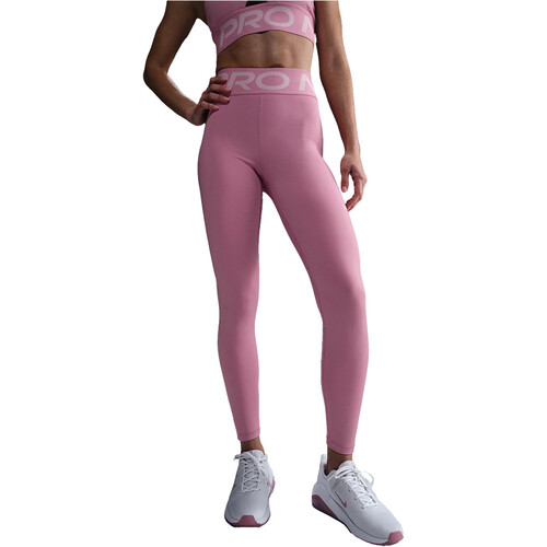 Nike pantalones y mallas largas fitness mujer DRI-FIT PRO SCULPT ROSA