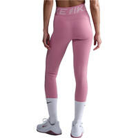 Nike pantalones y mallas largas fitness mujer DRI-FIT PRO SCULPT ROSA vista trasera