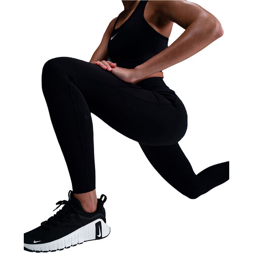 Nike pantalones y mallas largas fitness mujer DRI-FIT UNIVERSA NEGRO