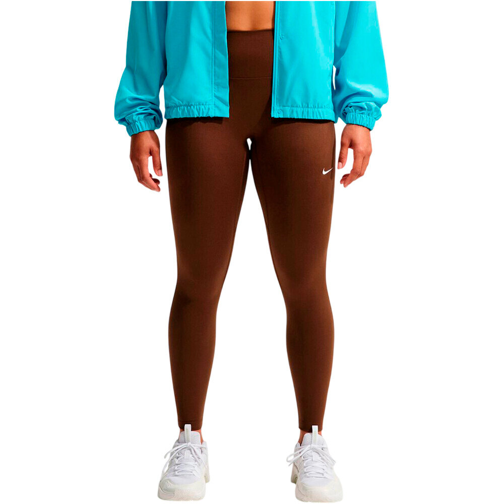 Nike pantalones y mallas largas fitness mujer W NK DF ONE HR 7/8 TIGHT USEAM ROJO vista frontal