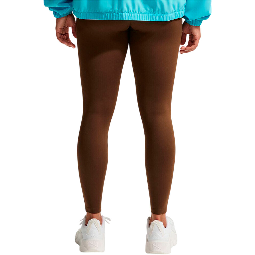 Nike pantalones y mallas largas fitness mujer W NK DF ONE HR 7/8 TIGHT USEAM ROJO vista trasera