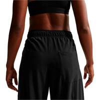 Nike pantalones y mallas largas fitness mujer W NK ONE DF WVN WIDE LEG NEGRO 03