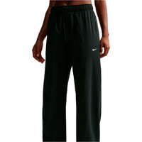 Nike pantalones y mallas largas fitness mujer W NK ONE DF WVN WIDE LEG NEGRO vista detalle
