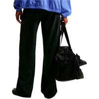 Nike pantalones y mallas largas fitness mujer W NK ONE DF WVN WIDE LEG NEGRO vista trasera