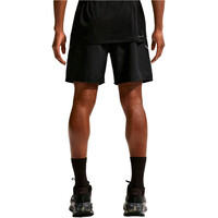 Nike pantaloneta técnica hombre DRI-FIT MILER 2IN1 NEGRO vista trasera