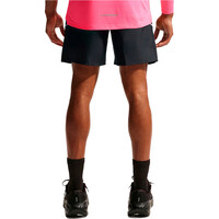 Nike pantaloneta técnica hombre DRI-FIT MILER NEGRO vista trasera