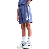 Nike pantaloneta técnica niño DRI-FIT MULTI AZUL vista frontal