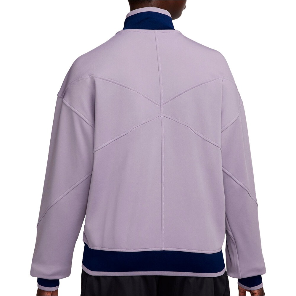 Nike sudadera entrenamiento fútbol NORUEGA MUNDIAL 2026 MUJER MORADO vista trasera