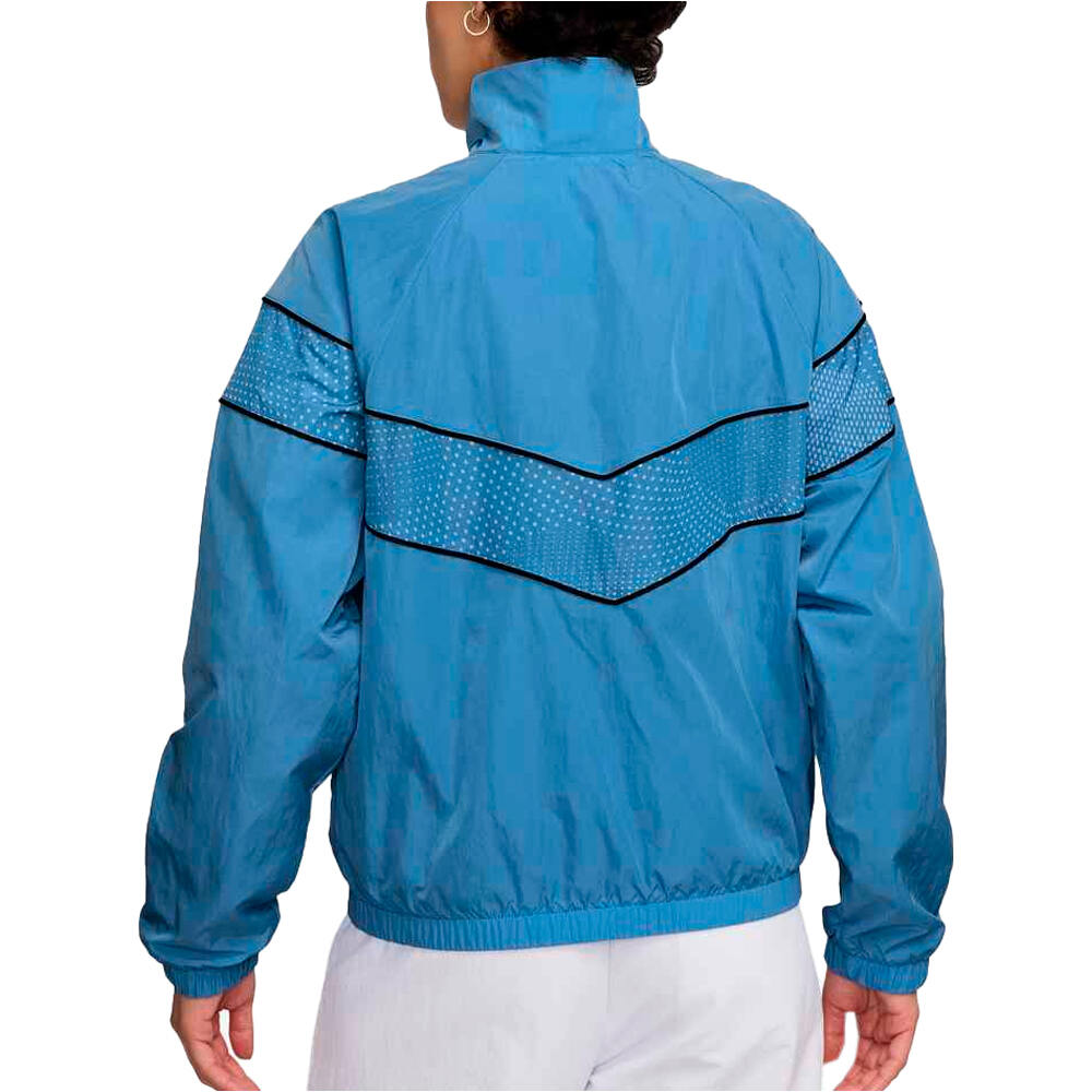 Nike sudadera entrenamiento fútbol PAISES BAJOS 25 ENTRENAMIENTO MUJER AZUL vista trasera