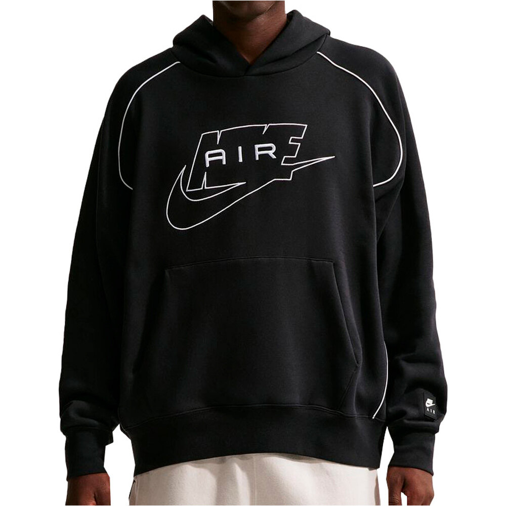 Nike sudadera hombre AIR NEGRO vista frontal