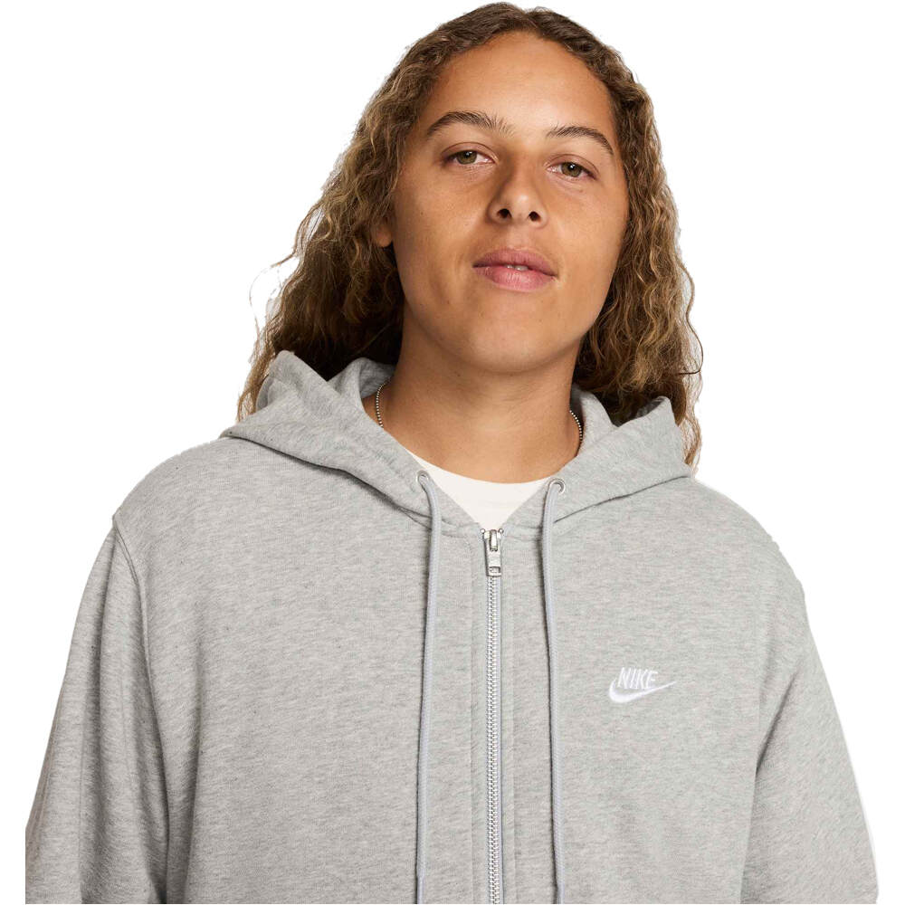 Nike sudadera hombre CLUB GRIS vista detalle
