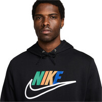 Nike sudadera hombre CLUB HDY FUTURA BLOCK NEGRO vista detalle