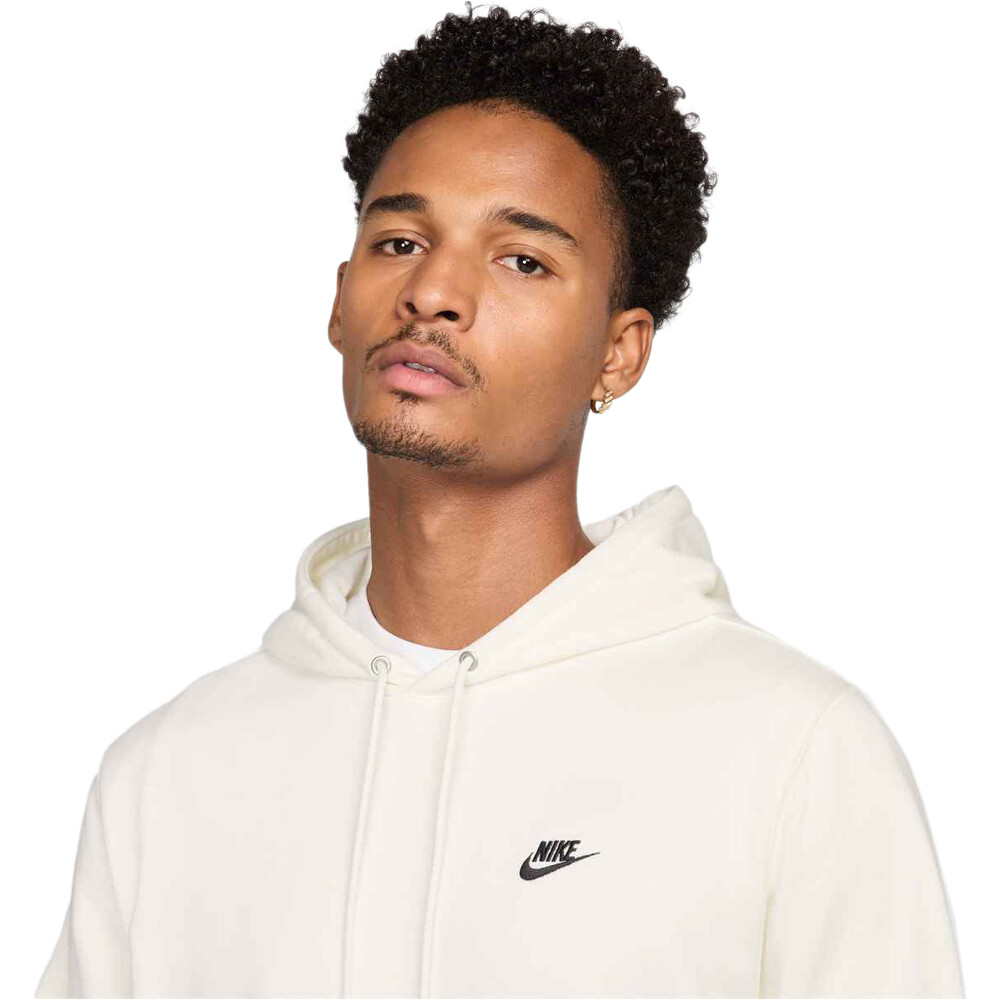 Nike sudadera hombre CLUB MARRON vista detalle