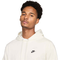 Nike sudadera hombre CLUB MARRON vista detalle