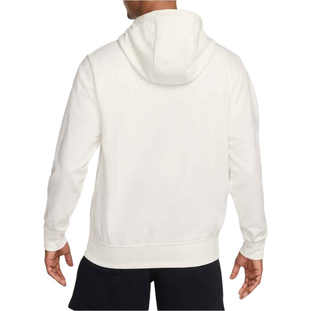 Nike sudadera hombre CLUB MARRON vista trasera