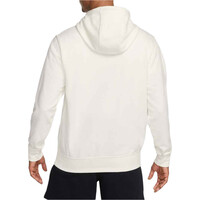 Nike sudadera hombre CLUB MARRON vista trasera