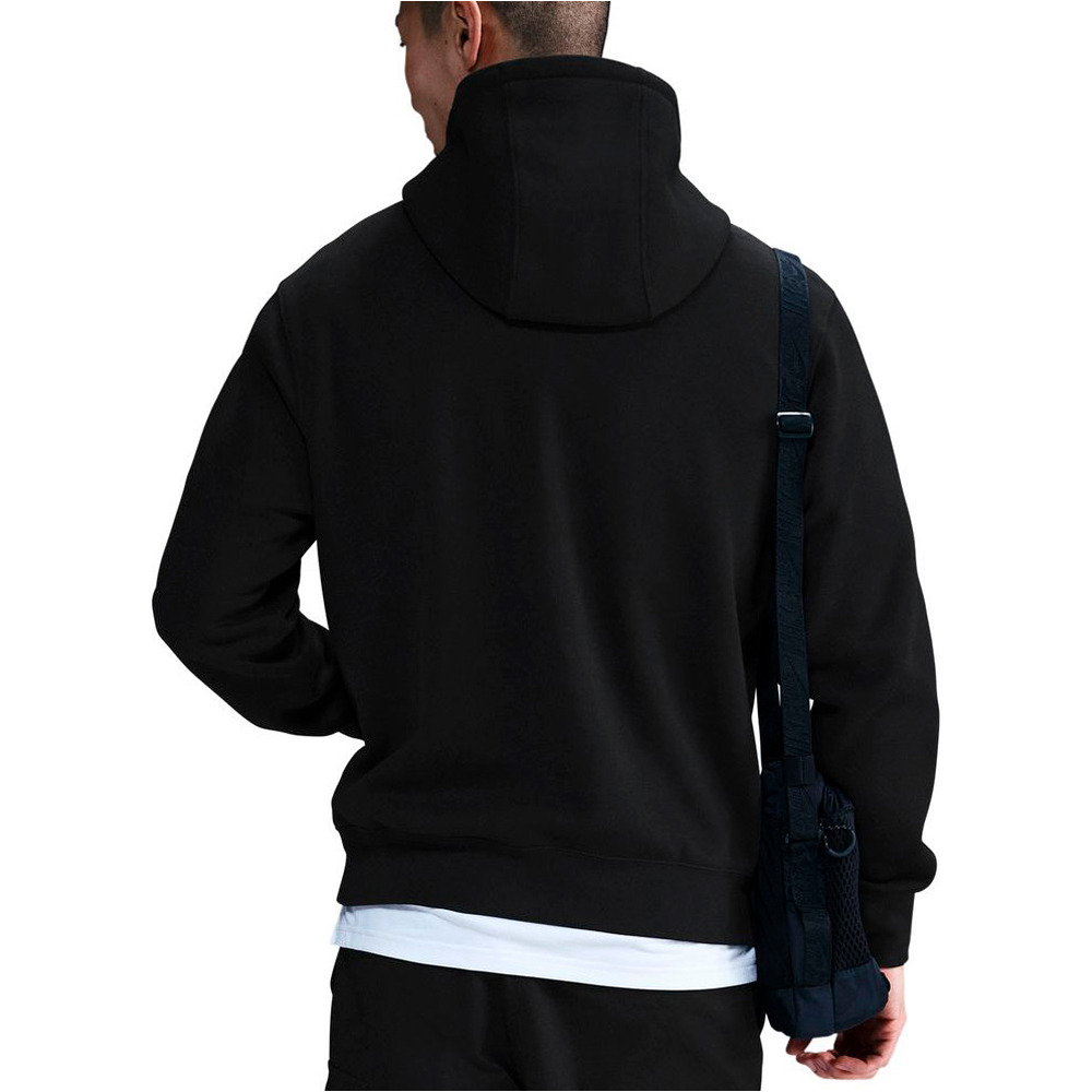 Nike sudadera hombre CLUB NEGRO vista trasera