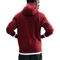 Nike sudadera hombre CLUB ROJO vista trasera