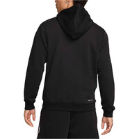Nike sudadera hombre DRI-FIT STANDARD ISSUE NEGRO vista trasera
