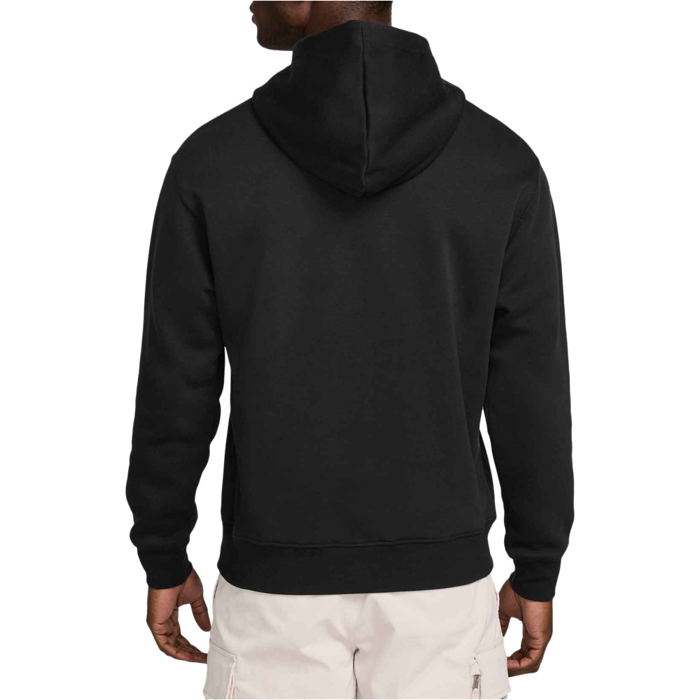 Nike sudadera hombre JORDAN BROOKLYN NEGRO vista trasera
