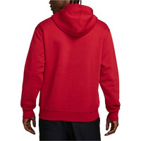 Nike sudadera hombre JORDAN BROOKLYN ROJO vista trasera