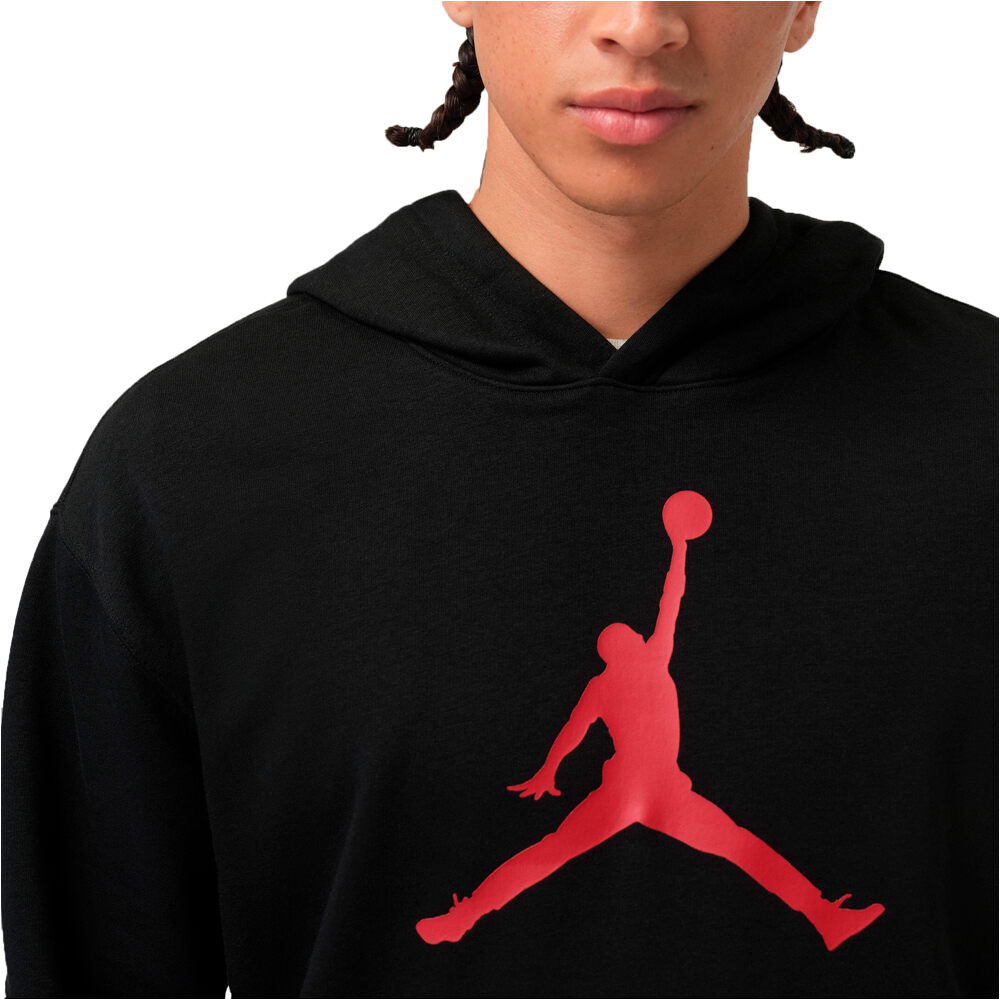 Nike sudadera hombre JORDAN JUMPMAN NEGRO vista trasera