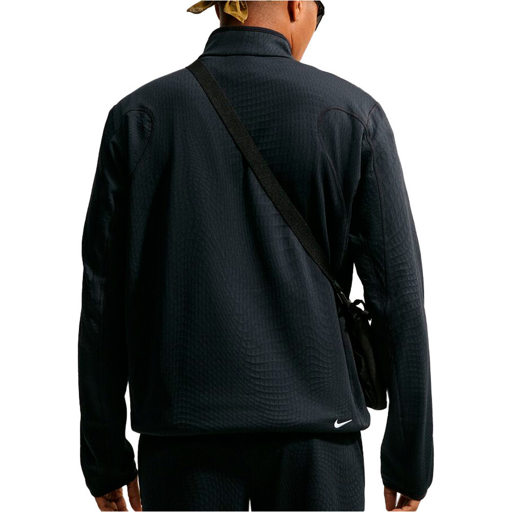 Nike sudadera hombre M ACG TF WOLF GRID HZ TOP NEGRO vista trasera