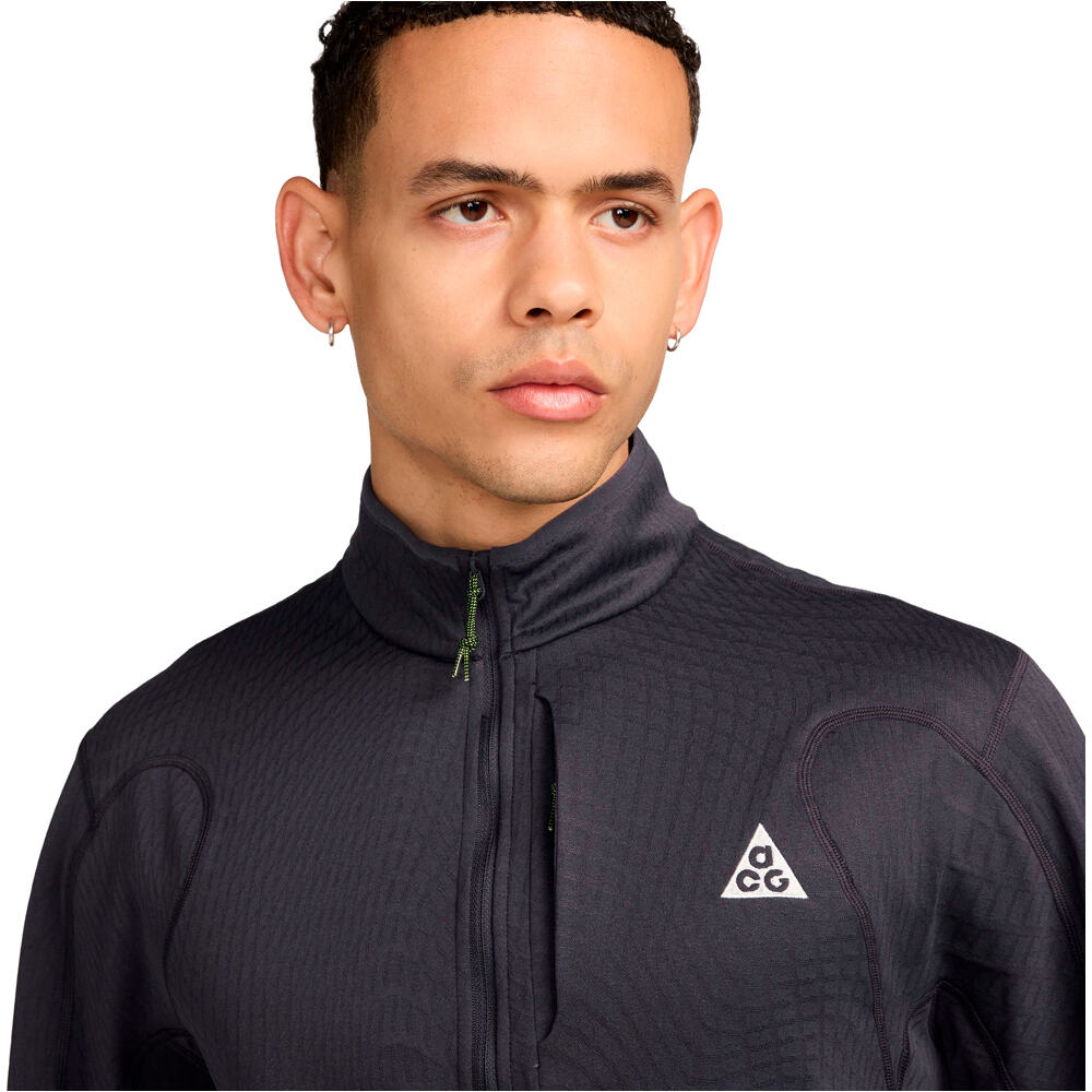 Nike sudadera hombre M ACG TF WOLF GRID HZ TOP VERDE vista detalle