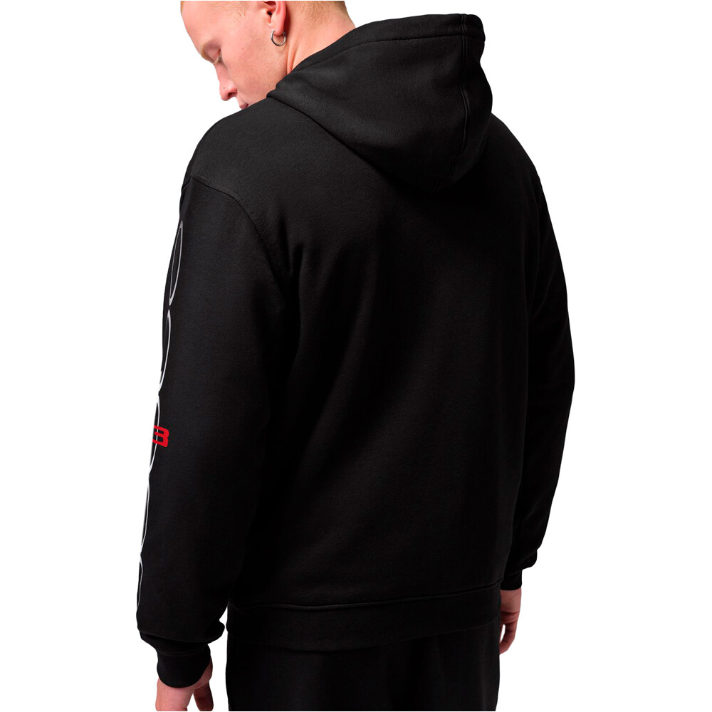 Nike sudadera hombre M J DF SPRT CSVR GFX FLC PO NEGRO vista trasera