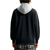 Nike sudadera hombre M NK CLUB VARSITY HOODIE NEGRO vista trasera