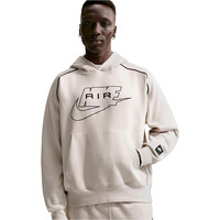 Nike sudadera hombre SPORTSWEAR AIR MARRON vista detalle