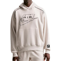 Nike sudadera hombre SPORTSWEAR AIR MARRON vista frontal