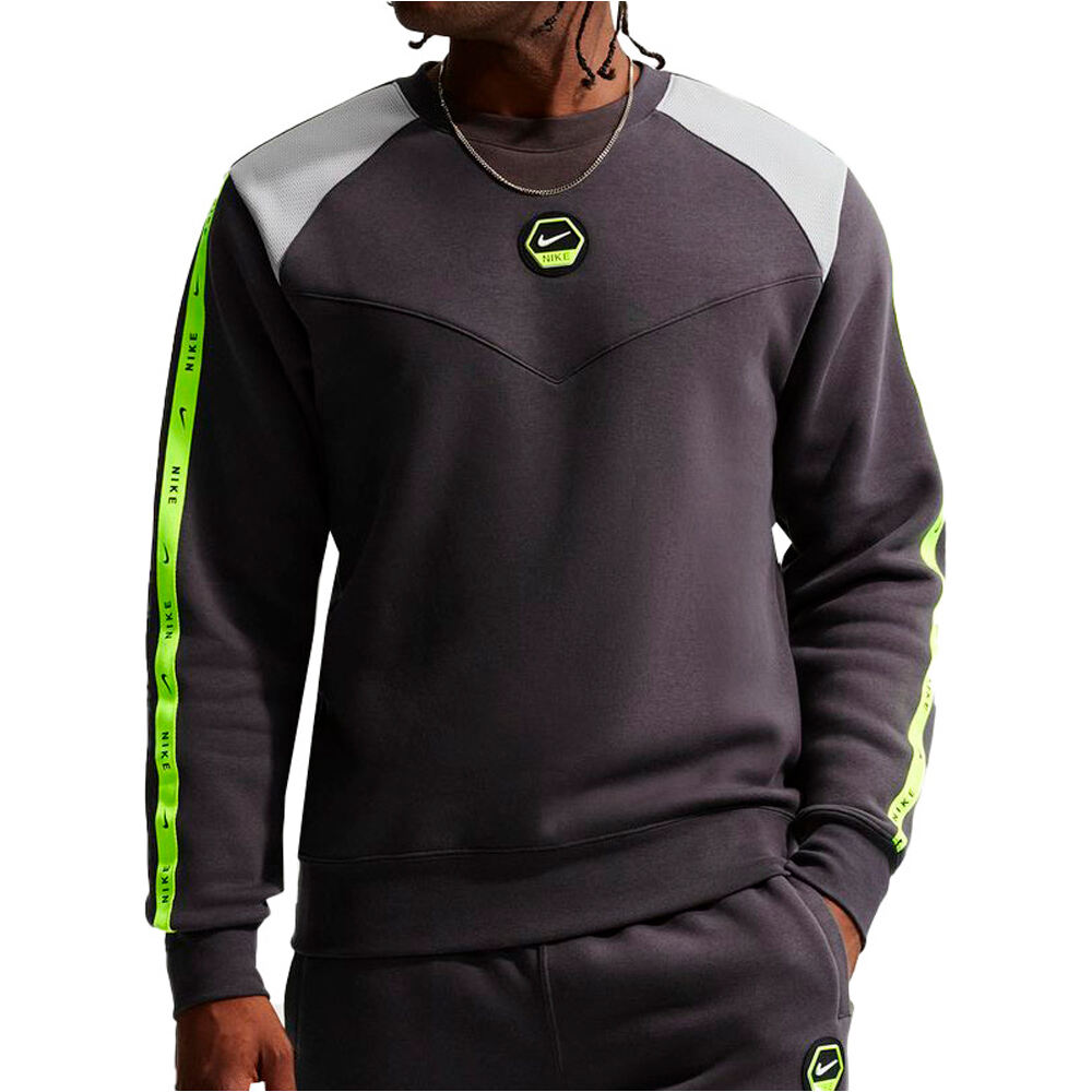 Nike sudadera hombre SPORTSWEAR CITY SIDE NEGRO vista frontal