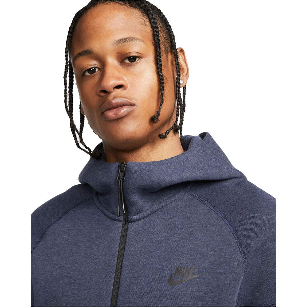 Nike sudadera hombre SPORTSWEAR TECH FLEECE WINDRUNNER GRIS vista detalle