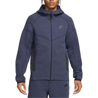 Nike sudadera hombre SPORTSWEAR TECH FLEECE WINDRUNNER GRIS vista frontal