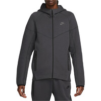 Nike sudadera hombre SPORTSWEAR TECH FLEECE WINDRUNNER GRIS vista frontal