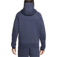 Nike sudadera hombre SPORTSWEAR TECH FLEECE WINDRUNNER GRIS vista trasera