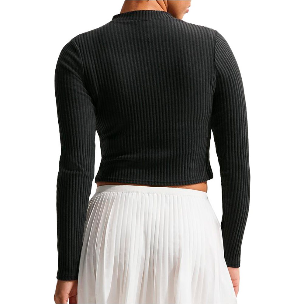 Nike sudadera mujer SPORTSWEAR CHILL KNIT GRIS vista trasera