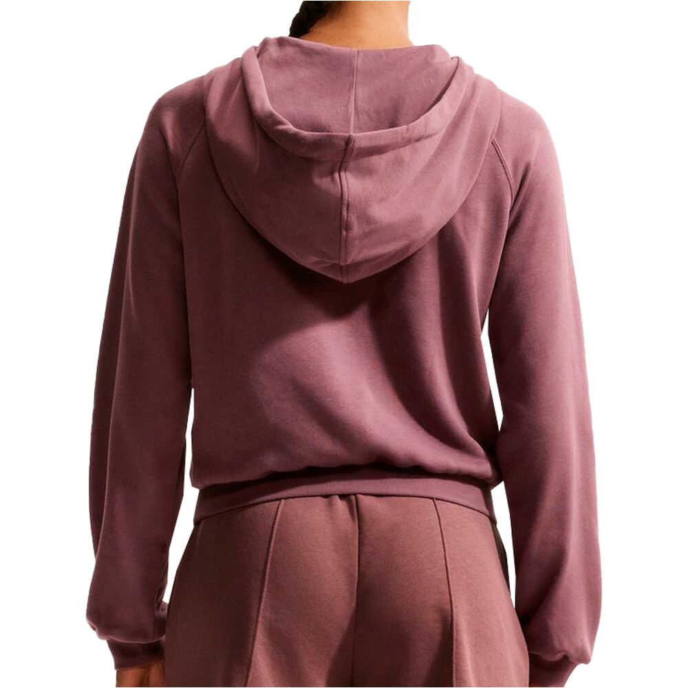 Nike sudadera mujer SPORTSWEAR CHILL KNIT MARRON vista trasera