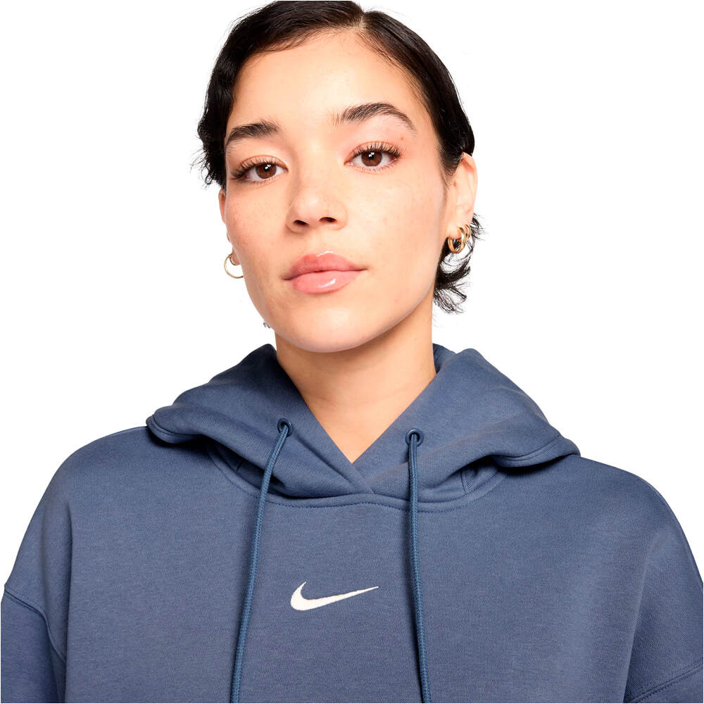 Nike sudadera mujer SPORTSWEAR PHOENIX AZUL vista detalle